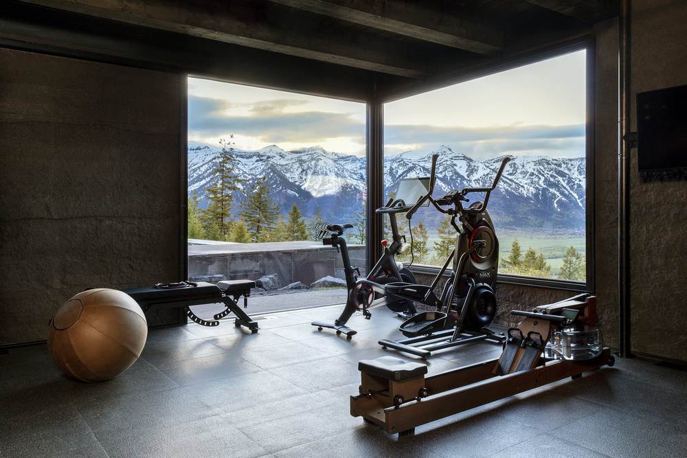 gym room, Wyoming Retreat by Andersson/Wise