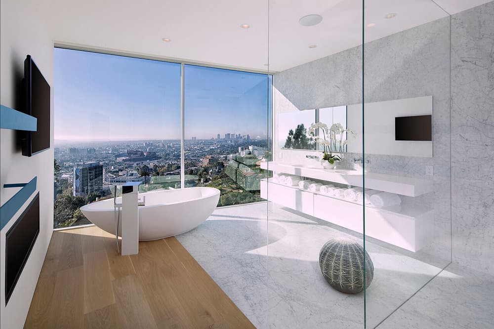 bathroom, Los Angeles by Belzberg Architects