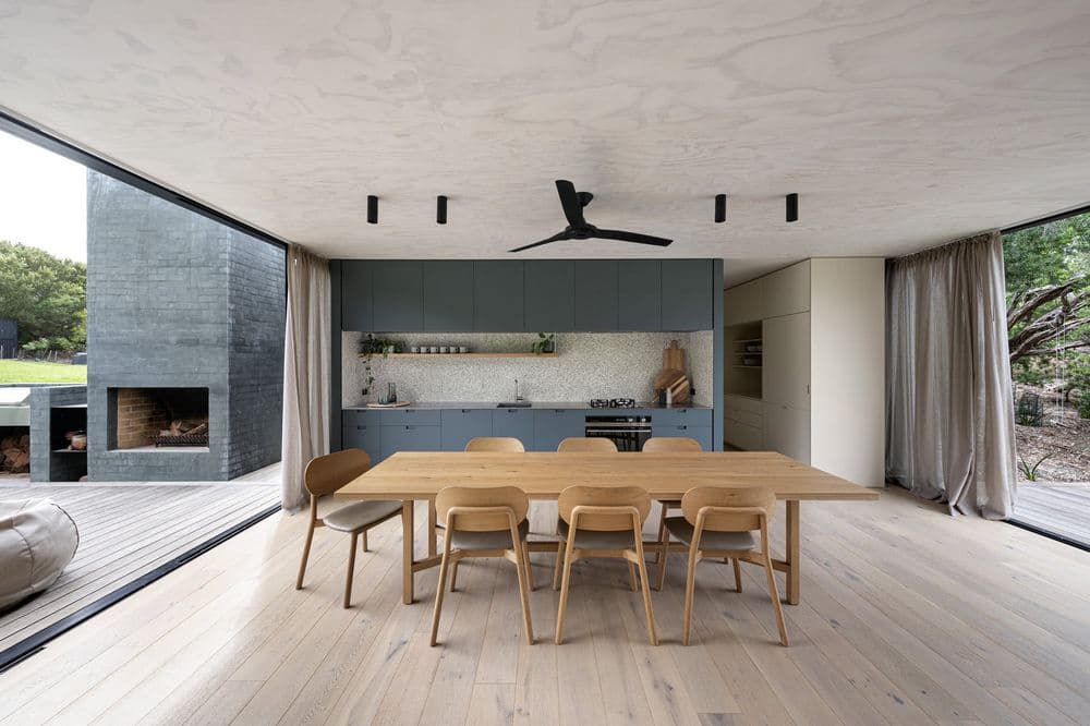 dining room, kitchen, Wolveridge Architects