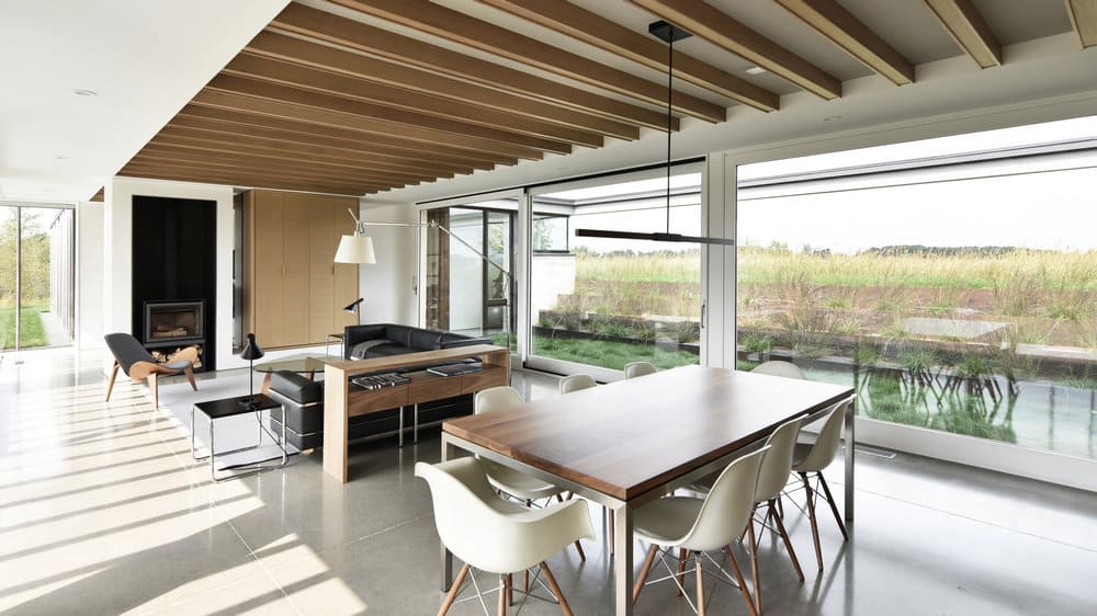 living, dining area, Johnsen Schmaling Architects