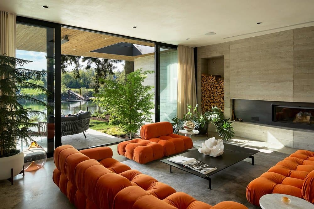 living room, William/Kaven Architecture