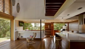 kitchen, living area, Paul Butterworth Architect