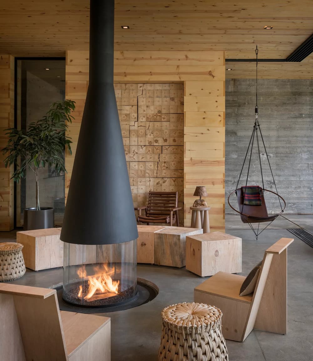 fireplace, Anacapa Architecture