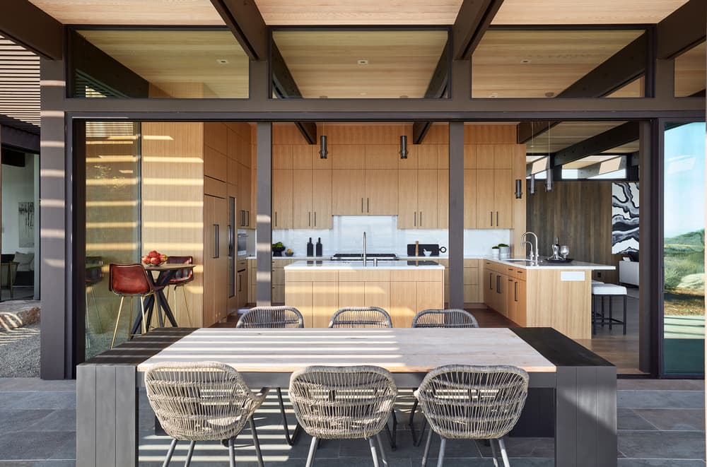 dining room, Klopf Architecture