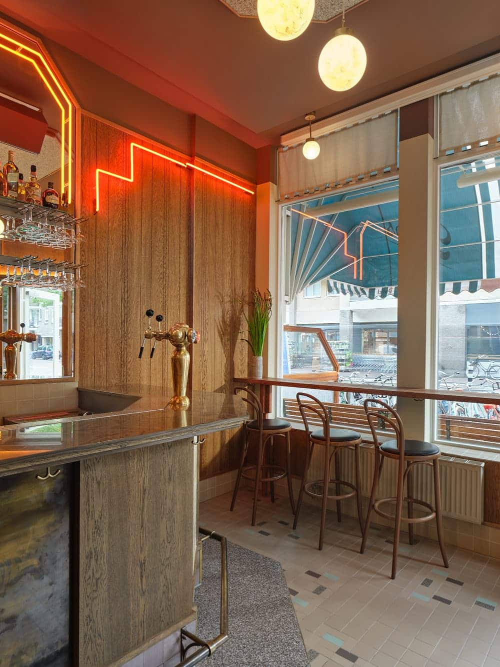Moos Bar & Café in Amsterdam by Studio Modijefsky