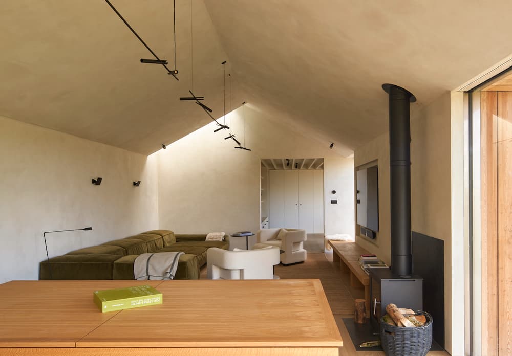 living area, fireplace, TR Studio