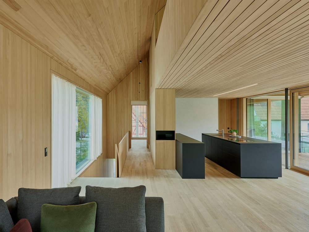 living area, kitchen, Dietrich Untertrifaller Architekten