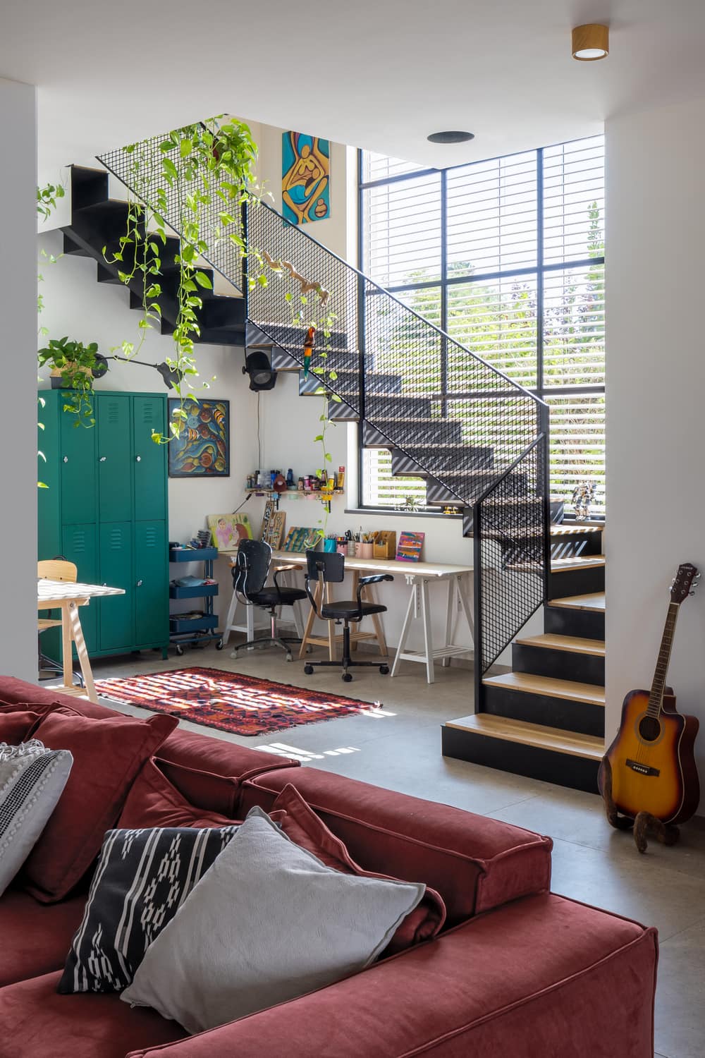 living area, sofa, office, stairs, Inon Ben David