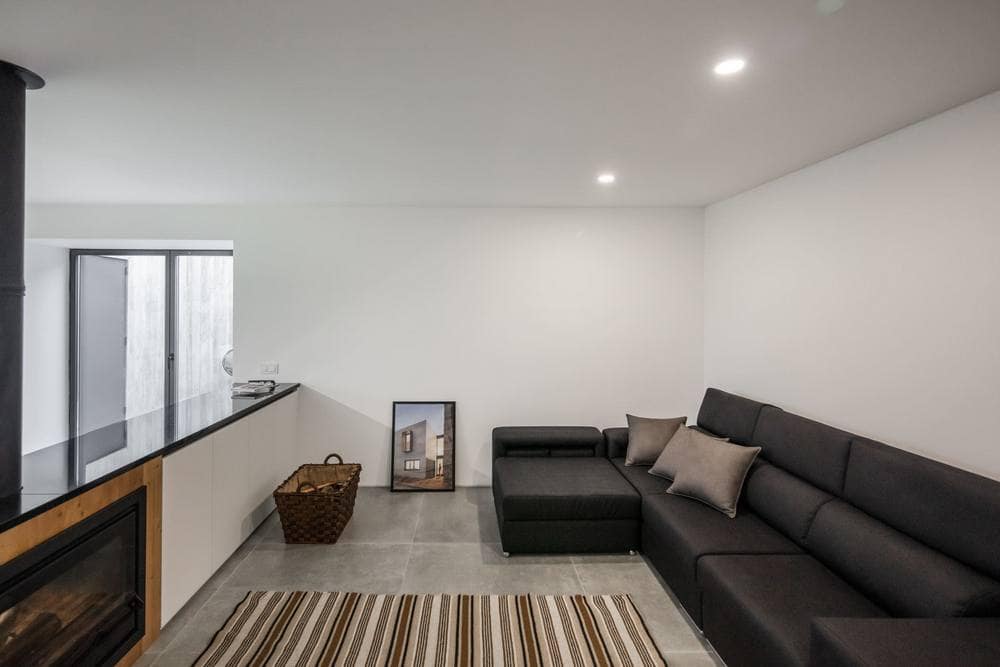 living area, fireplace, Filipe Pina Arquitectura
