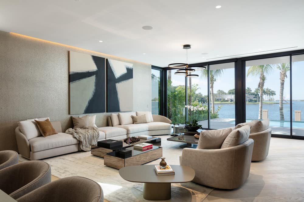 living room, Choeff Levy Fischman Architecture + Design