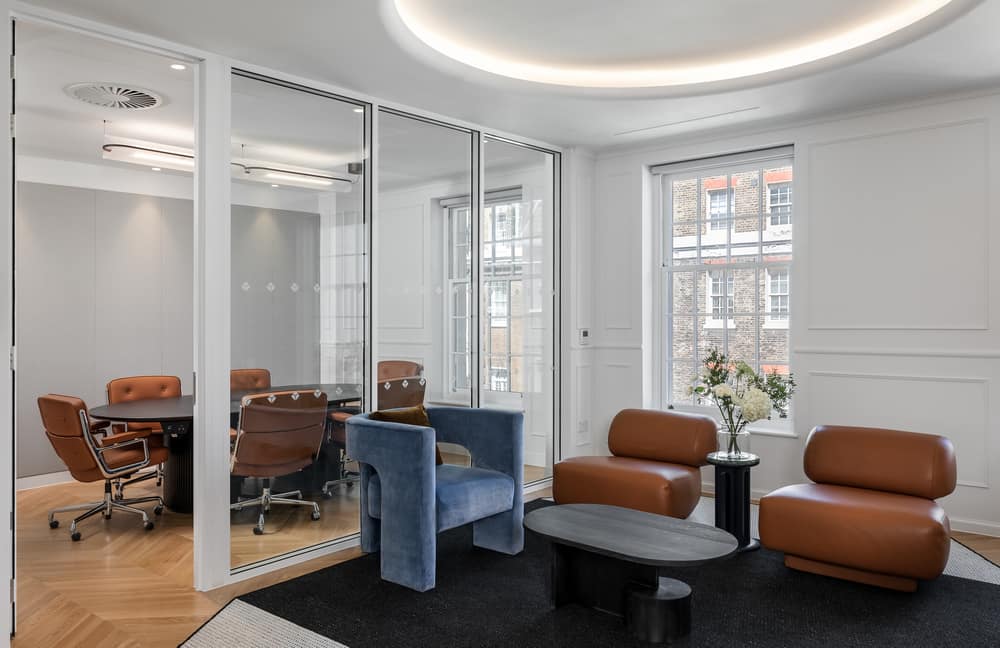 Cryptocurrency Finance House, London Workplace