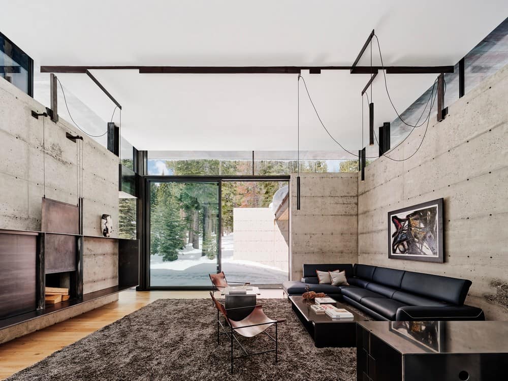 living room, Olson Kundig + Faulkner Architects