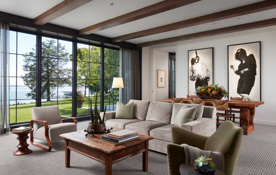 How to Bring Together a Large Living Space and Create Focal Points