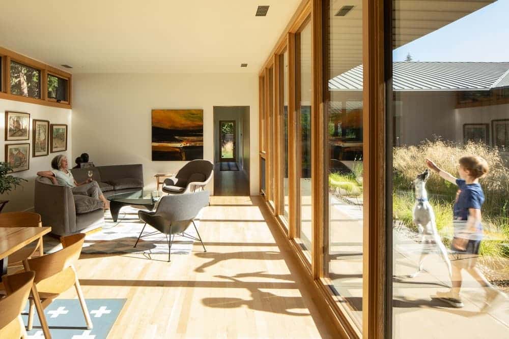 living room, Waechter Architecture