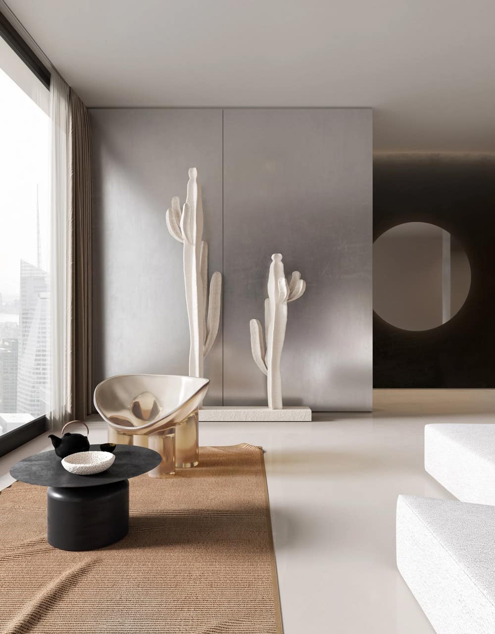 Modern Zen Apartment by Zriverstudio