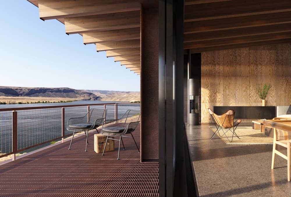 West Bar, a New Home Perched Above the Columbia River in Eastern Washington State