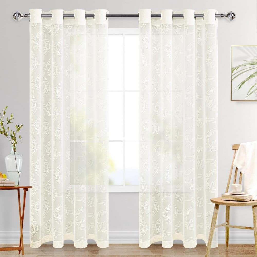 Polyester Sheer Curtains, Best Curtains for Living Room