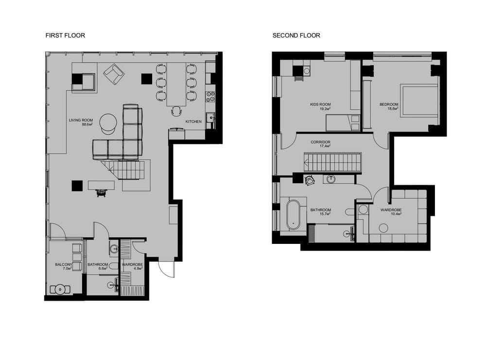 plan East West Apartment