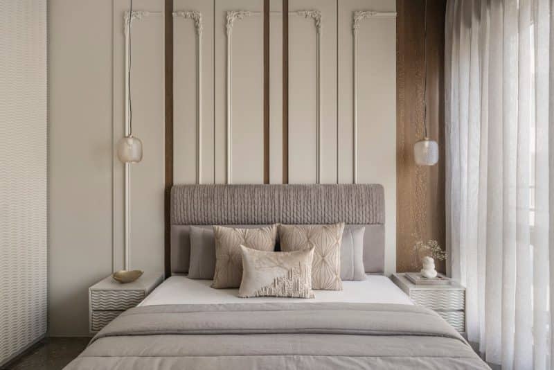 bedroom, Cozy and Chic: Rare Earth Apartment by AB Design