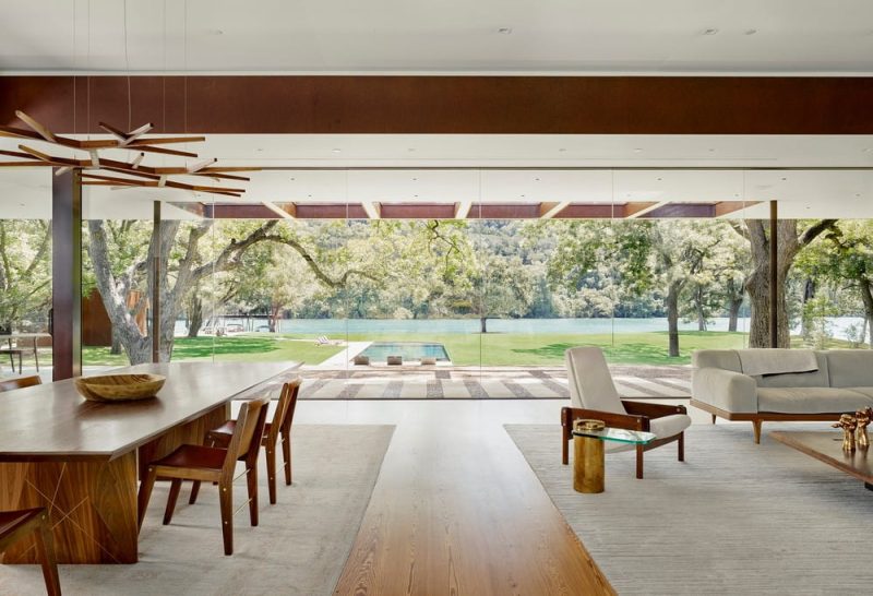 dining room, lakeside retreat