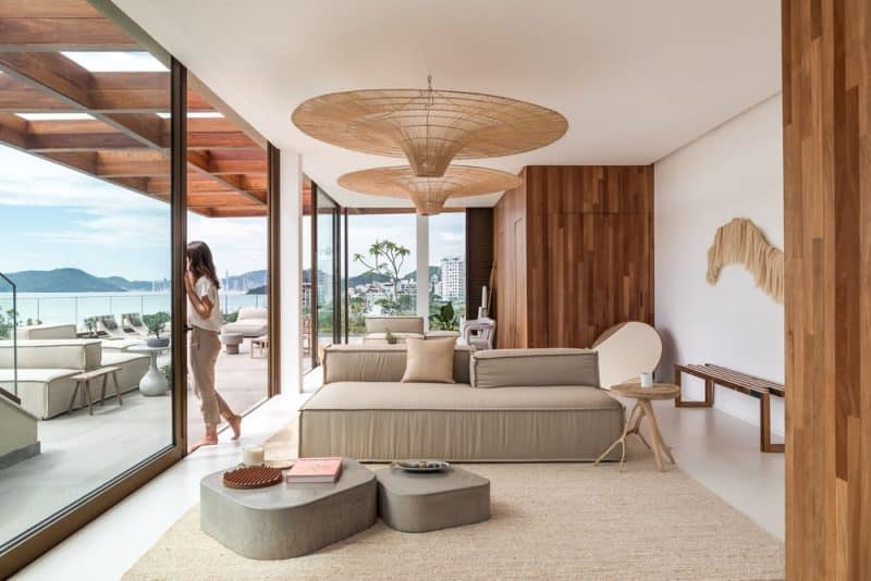 living room, Praia Brava Duplex Penthouse