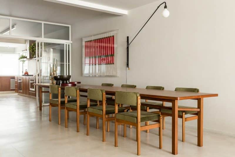 dining room, 200 sqm apartment in São Paulo