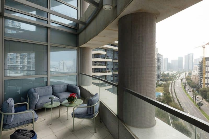 balcony, Tel Aviv Apartment Transformation
