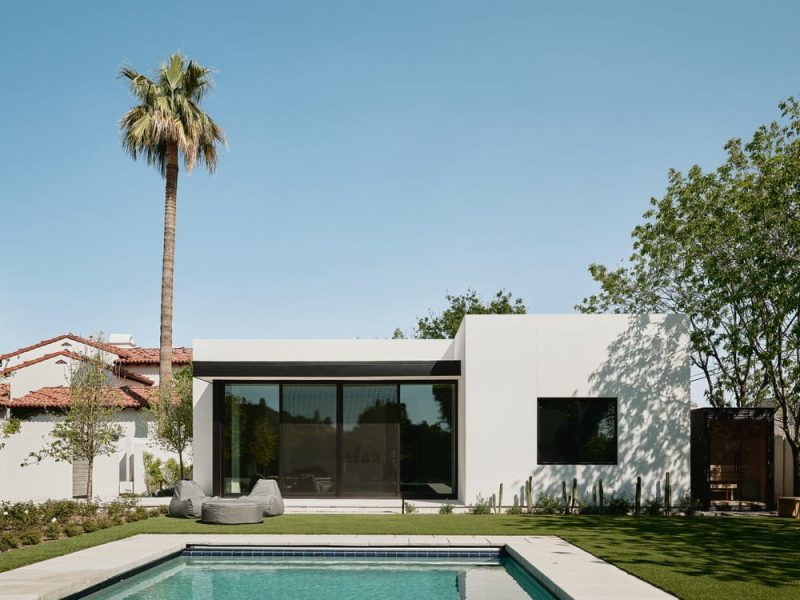 pool, replace an outdated ranch house, guest house for the grandparents